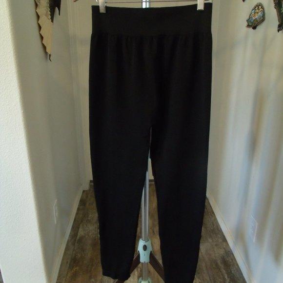 MUST SEE PICS Apt 9  1X Black Leggings w/Leg Bling - Picture 1 of 6